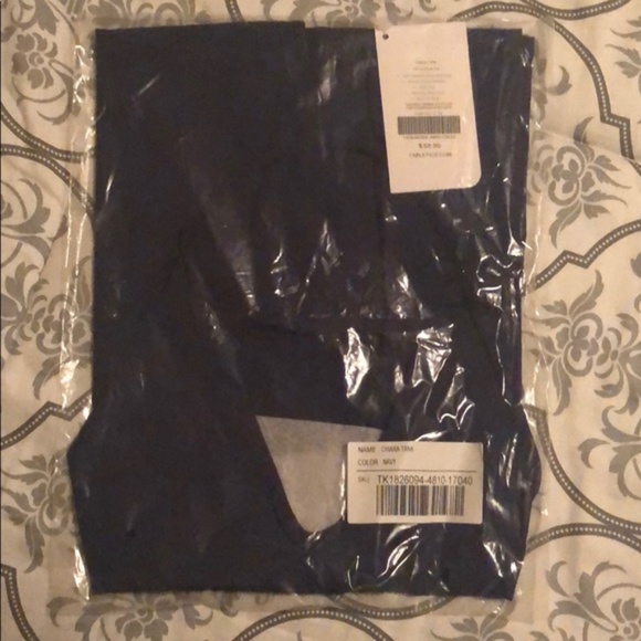 NWT Fabletics Chiara Tank Navy L - Picture 4 of 6